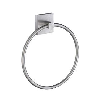 Smedbo RS344 6 3/4 in. Towel Ring in Brushed Chrome from the House Collection